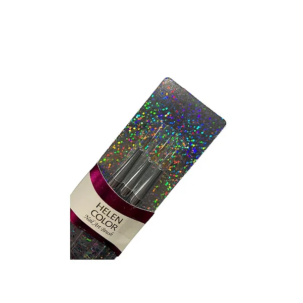 Helen Color Kit Pincel 3117162 Decoração Prata Glitter C/3