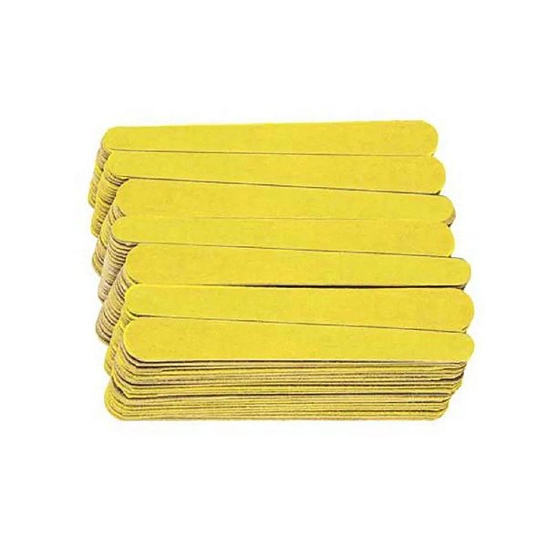 LIXA MÉDIA CANÁRIO PARA UNHAS COM 20 UNIDADES - SANTA CLARA