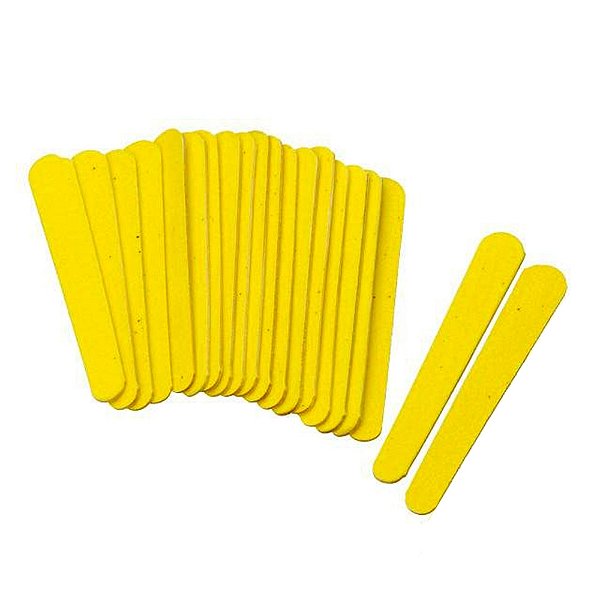 kit 20 lixas amarela canario pequena