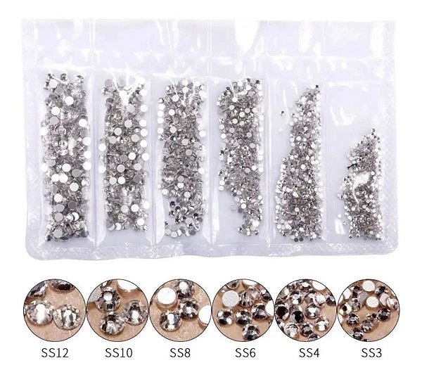 strass helen color  ss8 1440pcs pedraria de unha nails
