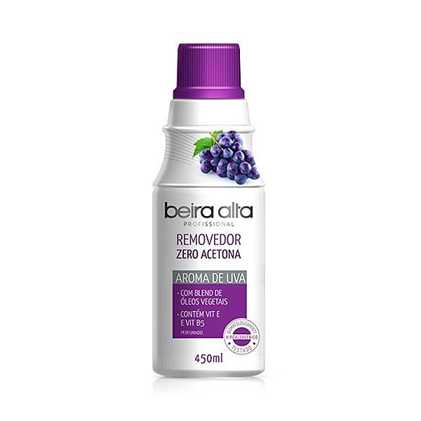 Removedor De Esmalte Uva S/Acetona Beira Alta 450Ml