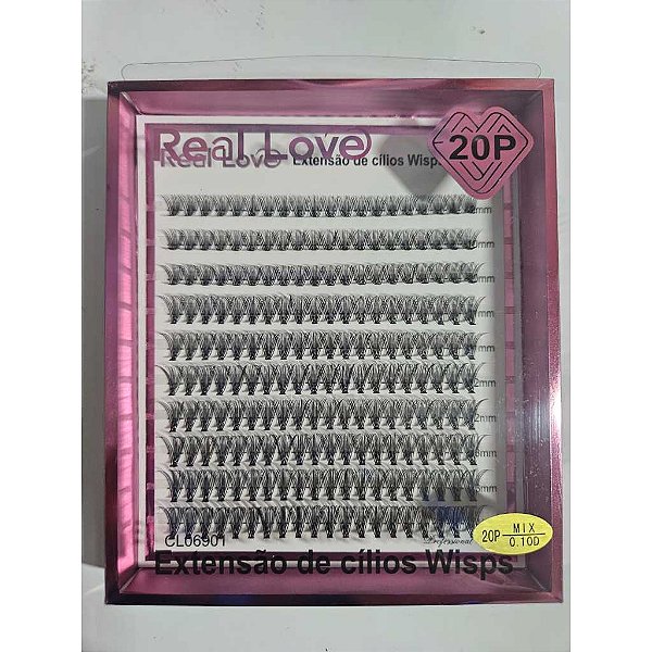 cilios tufinhos real love 20p mix 0.07d