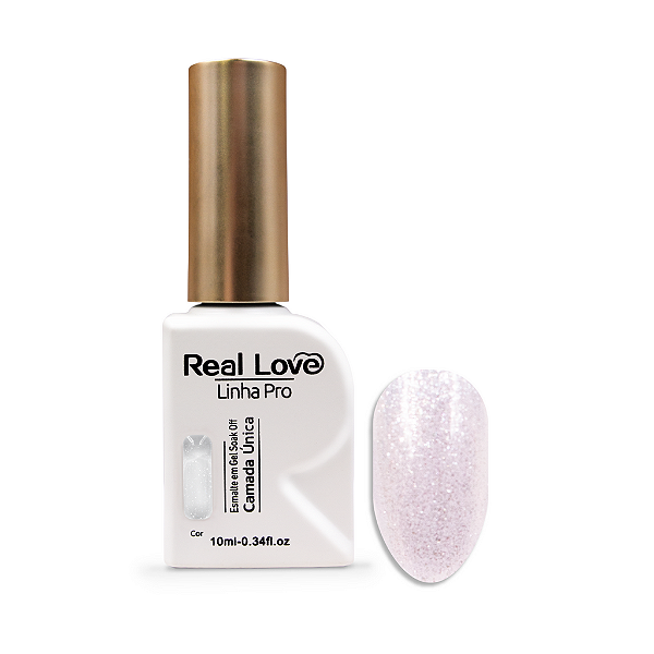 Esmalte em Gel Camada Única Linha Pro 10ml - Real Love 01