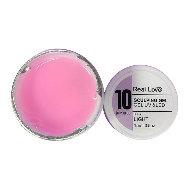 Gel para Unha Real Love 15ml UV&LED Cor 10 Rosa