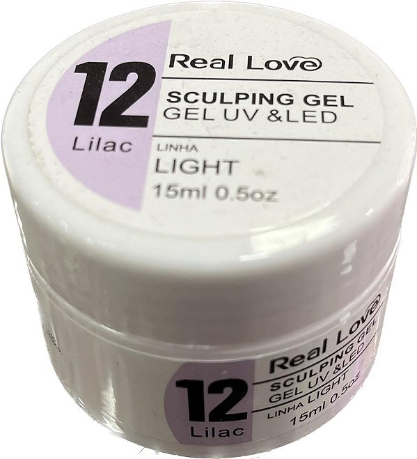 Gel Unha Real Love Lilac 12 Light Sculping Gel alongamento