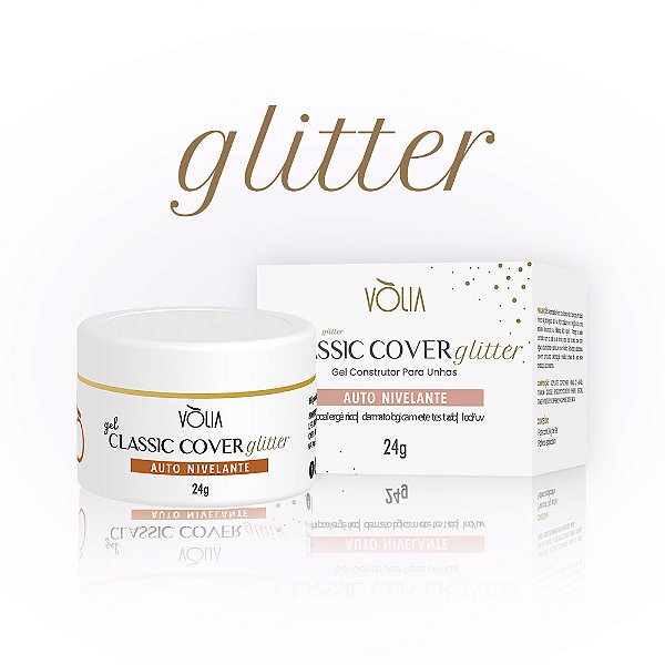 GEL CLASSIC GLITTER COVER 24G  volia unhas em gel