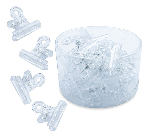 Kit 24 Presilhas Transparentes Curvatura C Unha Gel plástico