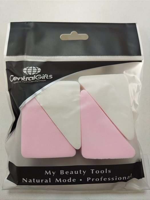 Esponja para base triangular maquiagem passar make