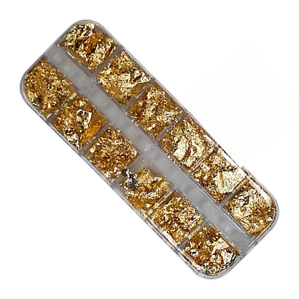 Kit 12 Folha de Ouro Decoração Dourada