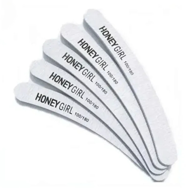 10 Lixas Bananão Honey Girl Unha Em Gel 100/180