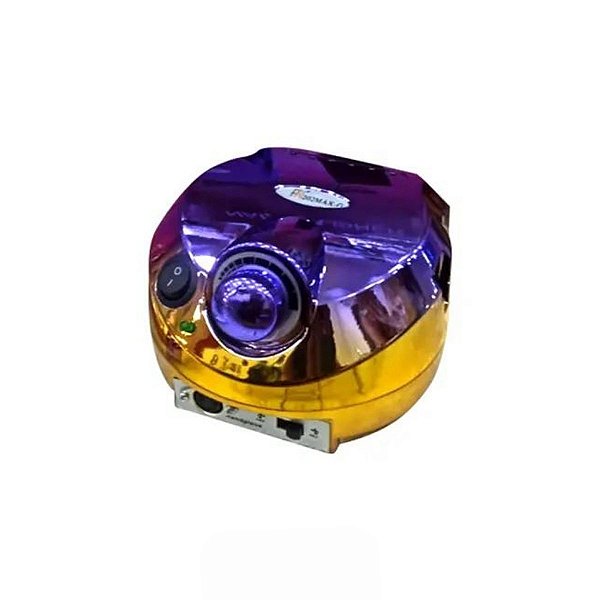 Motor Porquinho Cromado 38.000rpm Lixadeira roxo e dourado