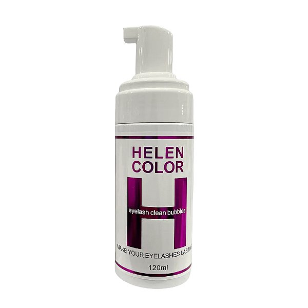 shampoo pump Helen color para cílios 120ml