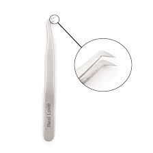 pinça para cilios real love fio a fio volume russo 4d