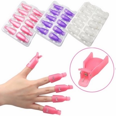 Kit 10 Dedeiras Para Unhas Remoção De Gel Acrigel Fibra Gel