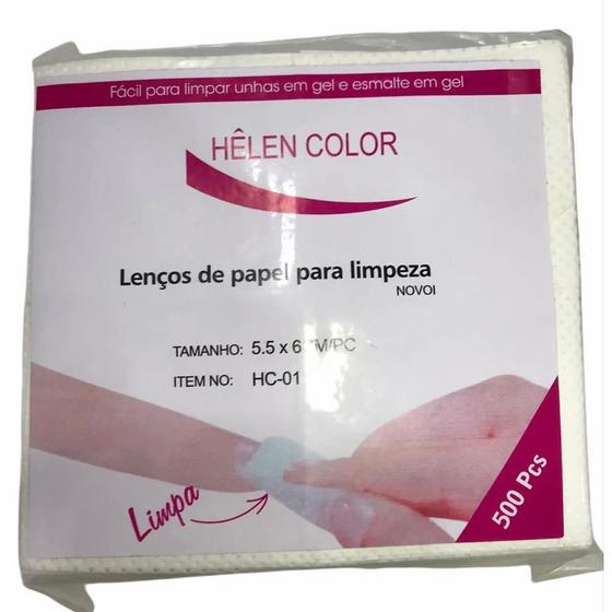 lenço de papel para limpeza 500 unhas