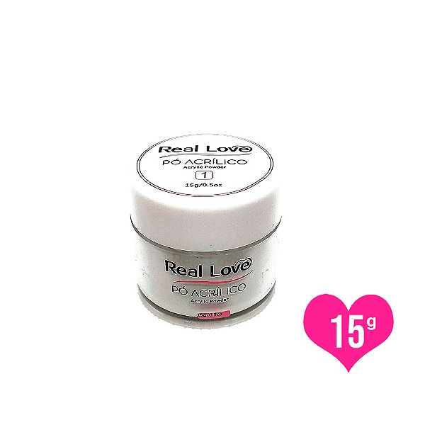 pó acrilico real love branco