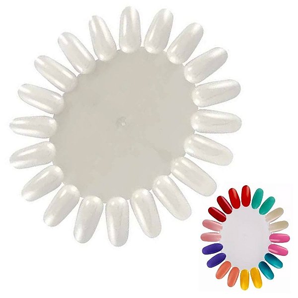 Expositor de unhas oval para unhas gel esmalte