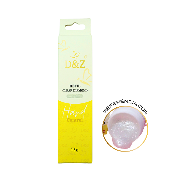Gel Refil Control Hard D&Z 15g clear diamond
