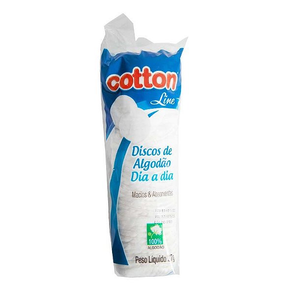 discos de algodao dia a dia cotton line 37g redondinhoç