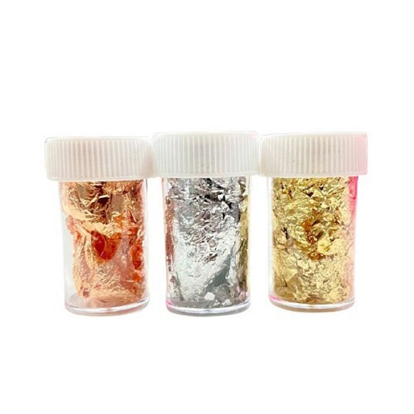 Frasco Folha de Ouro Cores Variadas Unidades