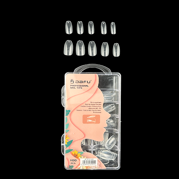 Postiça para  Unhas do Pé Dafu transparente