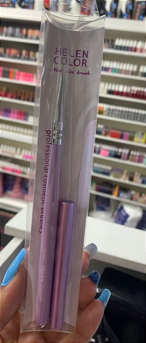 Pincel ponta fina 9mm Lilás Helen Color