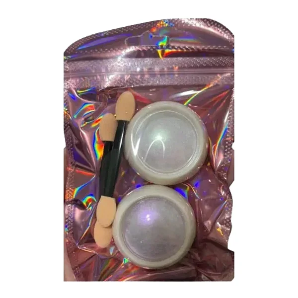 pó cromado + pincel real love