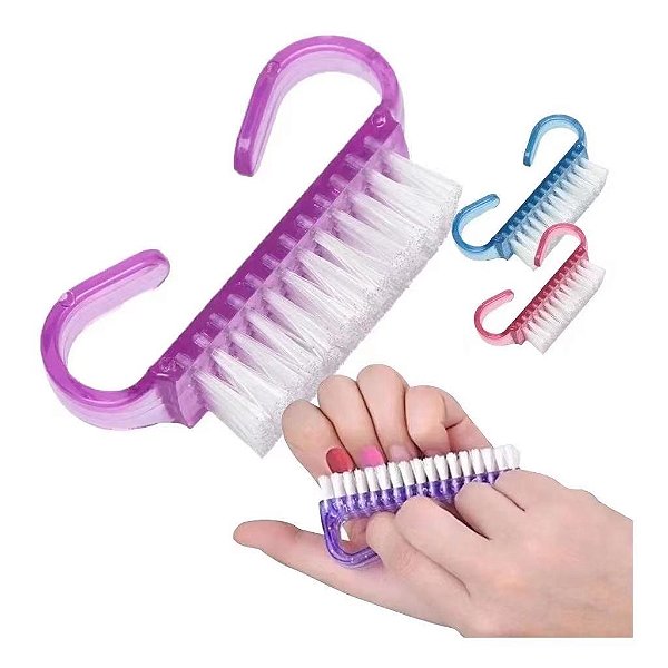 escovinha para limpeza unhas nails design lavar