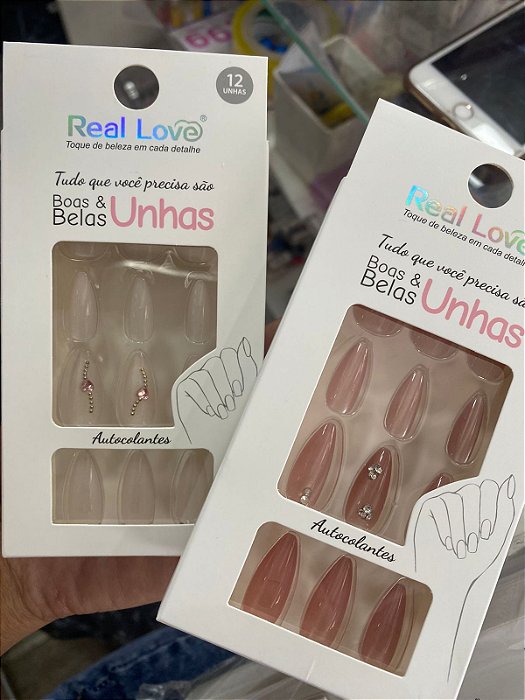 Unha postiça decorada Real Love