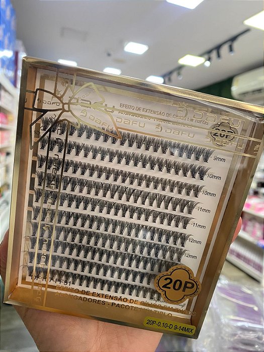 Cílios tufinho 20p mix Dafu