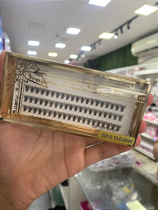 Cílios tufinho 20p 8mm Dafu