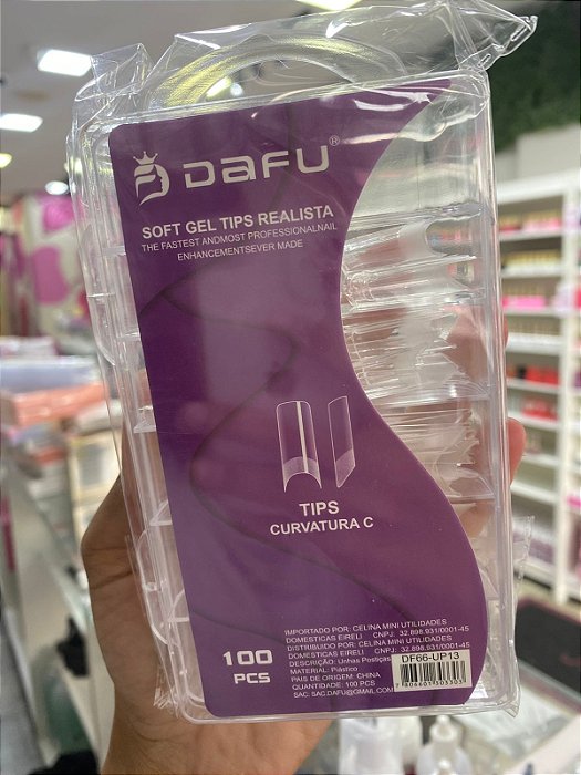 Soft Gel tips realista curvatura C Dafu
