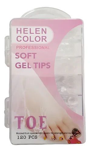 Unhas postiças pés Helen Color Transparente