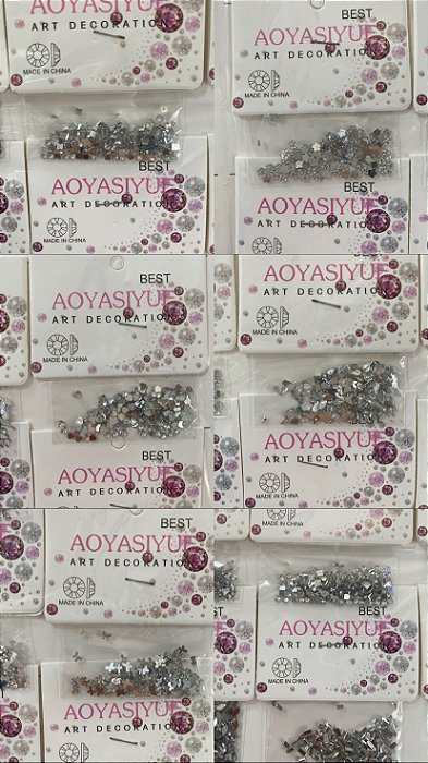 Stras variados para decoração