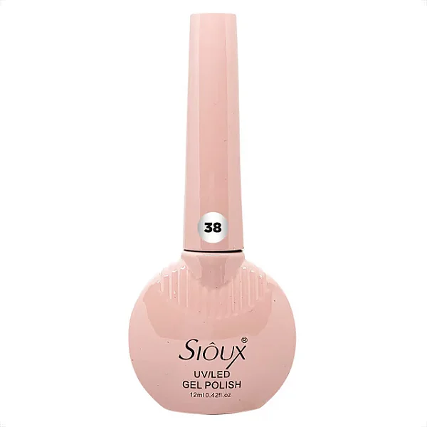 esmalte em gel sioux gel polish 15ml grande 38 nude translucido
