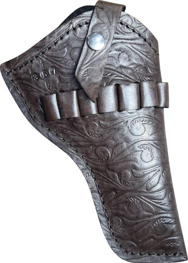 .38 .357 Cano de 4" Externo Floral Café Coldre Revólver