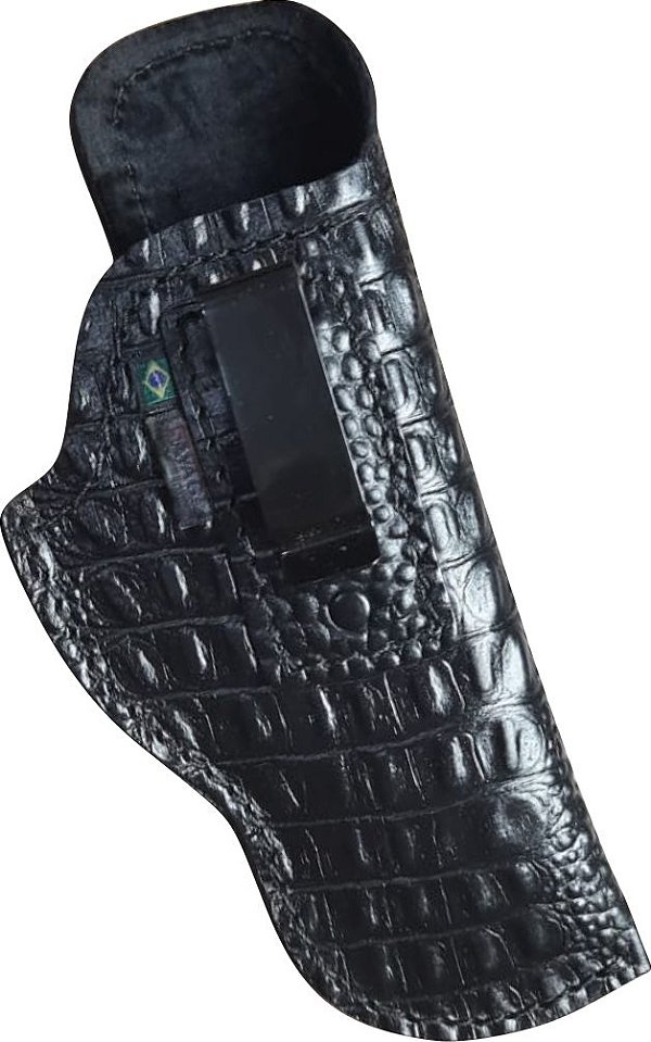 G21 e G22 - Crocodilo Negro - Coldre Velado P Pistola