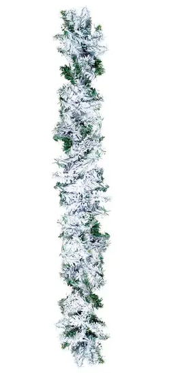 Festão Nevado 180 Hastes 270cm