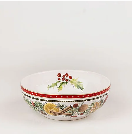 Tigela redonda baixa em cerâmica 16cm - Especiarias