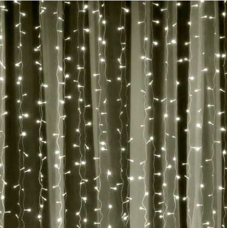 Cortina com 1900 LEDs Warm 5mx5m 110V