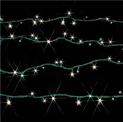 Pisca 1000 LEDs Warm 80 Metros Fio Verde Bivolt