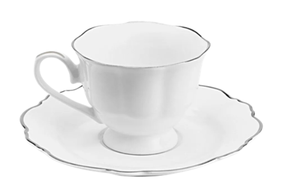 Jogo de 6 Peças Xicara de Café C/Pires Malvidas 80ml
