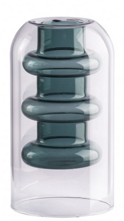 Vaso Vidro Pols Balls Verde 8x15cm