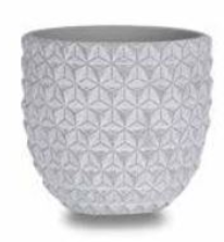 Vaso Em Cimento Trilhas NL 160 13x13x13cm