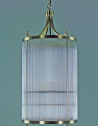 Lustre Em Latão/Vidro 40x70cm
