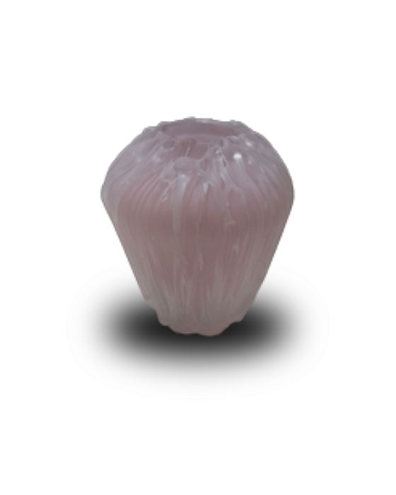 Vaso Em Murano Naomi Salmão 18x15cm