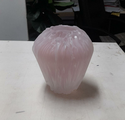 Vaso Em Murano Naomi Salmão 18x15cm
