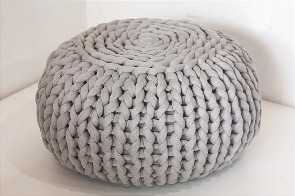 Puff Tricotado Cor Rolex 60x56cm