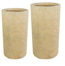 Vaso Em Cimento Giedo Camel 26x48cm