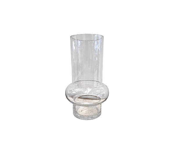 Vaso Em Vidro Belly Transparente